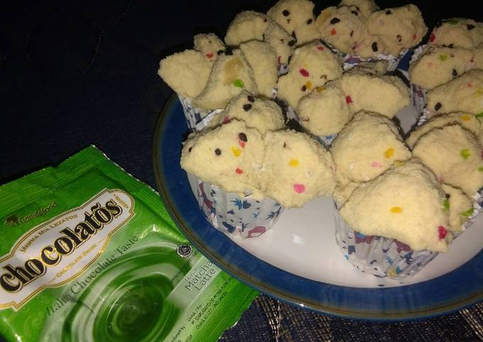 Resep Bolu kukus chocolatos matcha latte warna warni(all in one), Sempurna