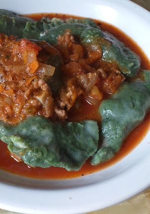 Una foto de Raviolones de ricota y verdura