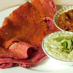 A picture of Aromatic healthy Foxtail Dosa with vedggies.