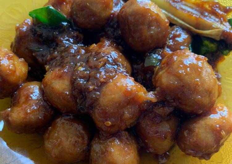 Pentol baso pedas manis