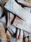 Pie de manzana frito (en masa wantán)