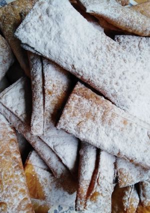 Una foto de Pie de manzana frito (en masa wantán)