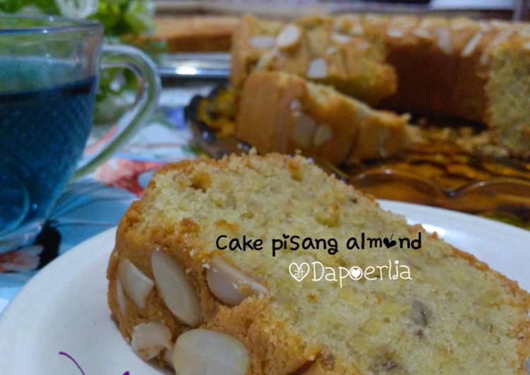 Rahasia Membuat #CAKE PISANG ALMOND, Enak