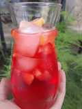 Cocktail sans alcool grenadine fraises citron 🍹