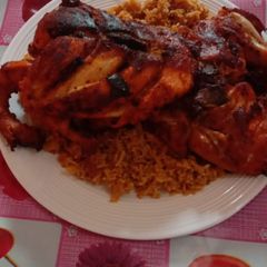 A picture of Chicken chargah spicy.