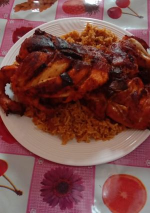 A picture of Chicken chargah spicy.