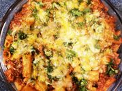 A picture of rigatoni bake