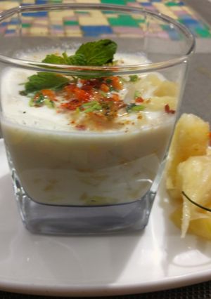 A picture of Pineapple Raita.