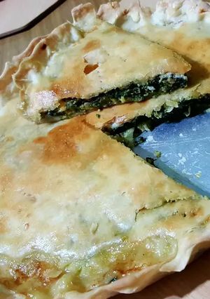 Una foto de Tarta caserita de espinaca 💙👩🍳