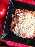 Espirales integrales con pollo, tomate y emmental