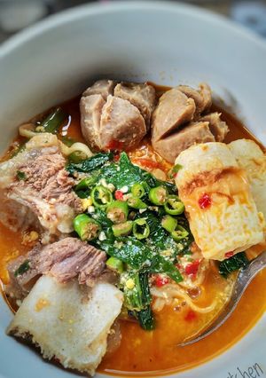Foto resep 14. Mie jawa bakso pedas ala tong tjie
