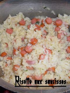 Une photo de Risotto aux saucisses