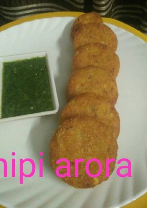 A picture of Maize flour ki tikki.