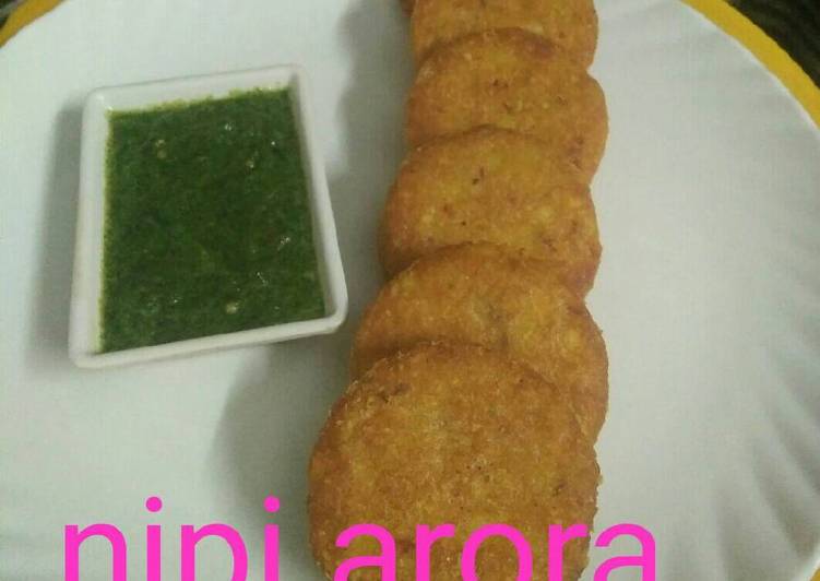 Maize flour ki tikki