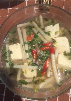 Hình của món Canh chua ngó sen (chay).
