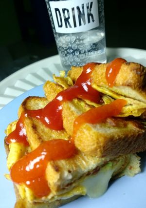 Foto resep Roti John roti tawar simple