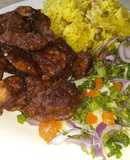 Chicharrón de Pollo con Ensalada Fresca