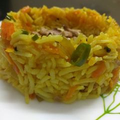 A picture of Healthy carrot and Walnut rice for kids 👦lunch box👧.