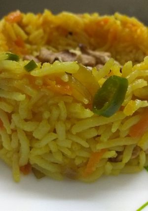 A picture of Healthy carrot and Walnut rice for kids 👦lunch box👧.