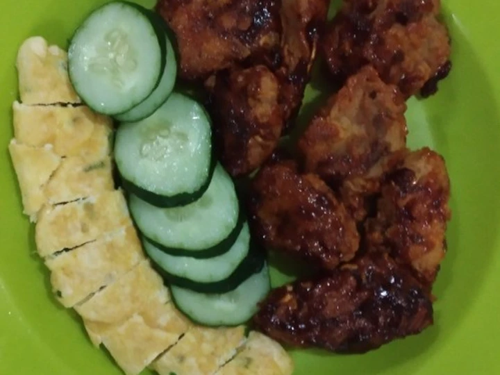 Cara Mudah Membuat Resep Korean fried chicken &amp;amp; tofu eggroll yang  Bikin Ketagihan Anti Ribet, Bisa Manjain Lidah