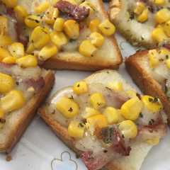 A picture of Garlic corn bread 🍞praktis buat bekal.