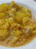 Cazuela de gallineta con patatas y arroz