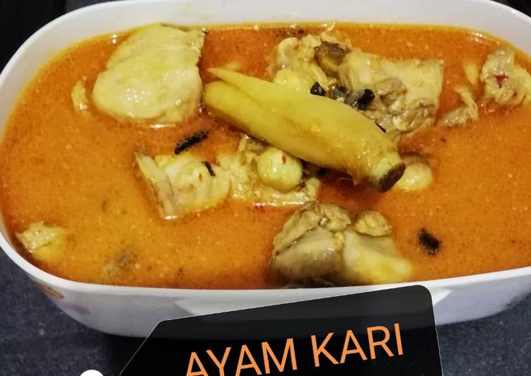Resep Ayam Kari level pedas balita 😋 Lezat