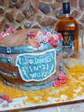 Torta vintage, barril de whisky, para el Día del Padre!!