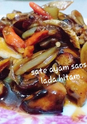 Foto resep Sate Ayam Saos Lada Hitam
