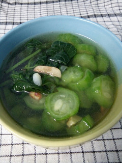 Foto resep Sayur bening simpel bayam gambas