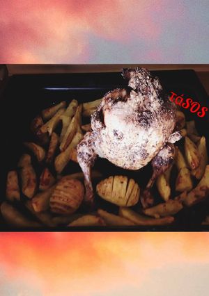 Φωτογραφία της συνταγής Κοτόπουλο στα.... όρθια!!!!