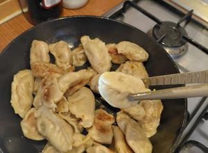 Foto di Gyoza (ravioli cinesi) Verza alle verdure