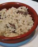 Arroz con setas