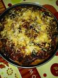 Pizza de kebab picantón, queso de rulo de cabra y champiñones al natural