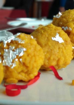 A picture of Motichur laddu.