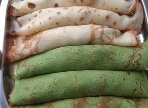 Foto de Panquecas Fit sem glúten e sem lactose "de espinafre"