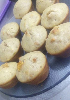 Una foto de Cupcakes de Banana y Nuez