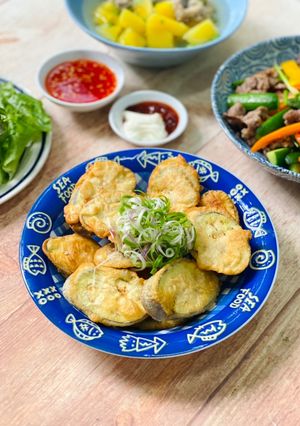 Hình của món Cà Tím Chiên Bột.