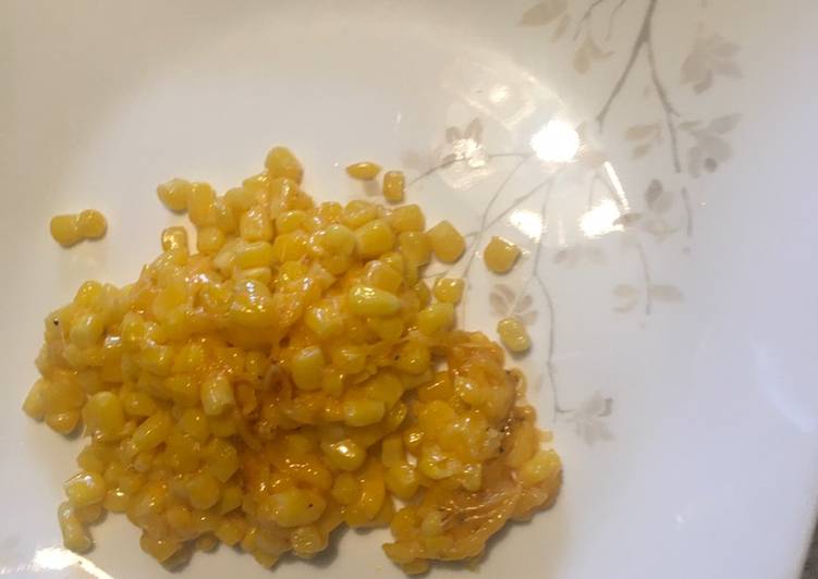 Recipe of Tasty Sautéed corn with cheddar