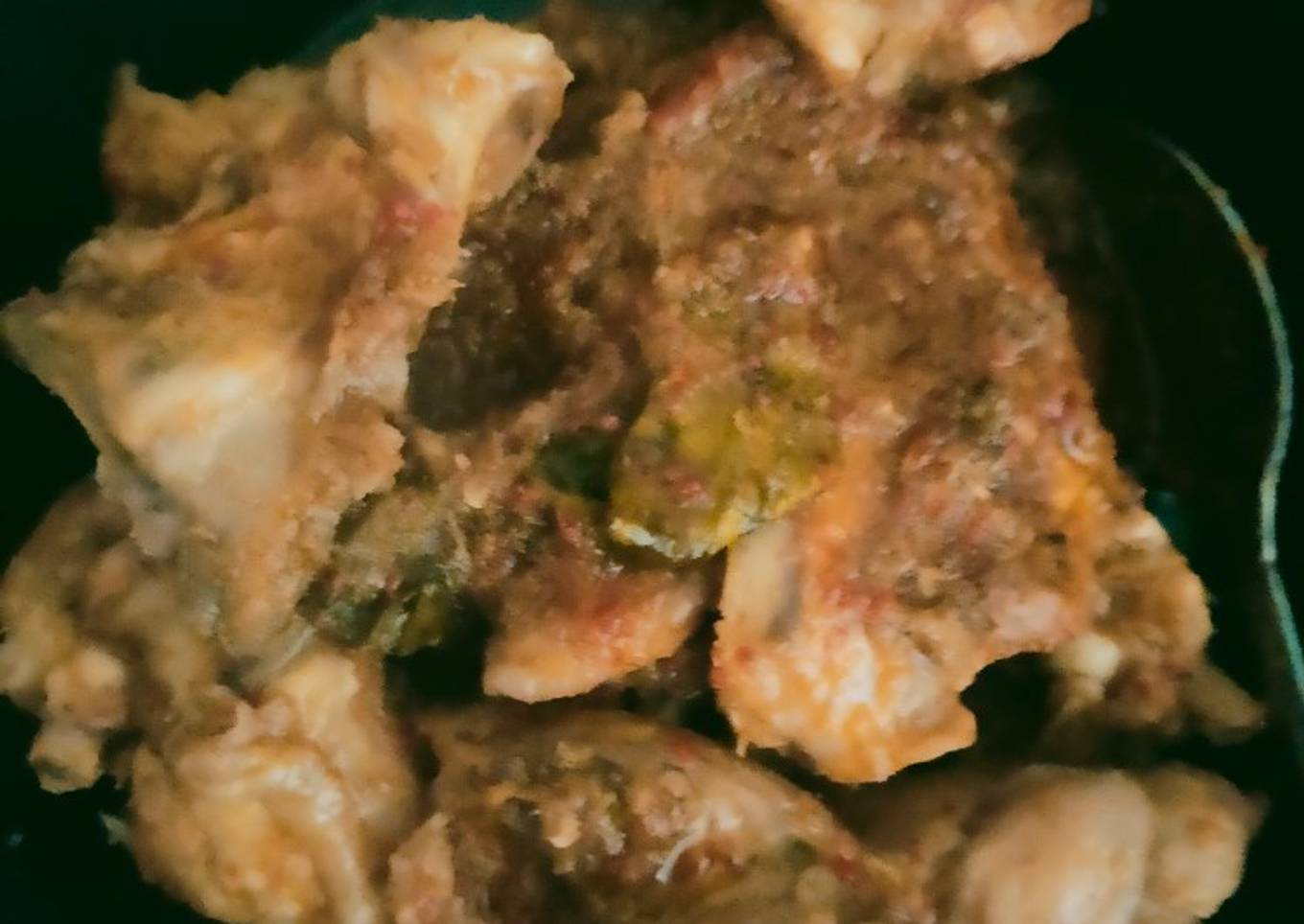 Tulang ayam dibumbui tumis