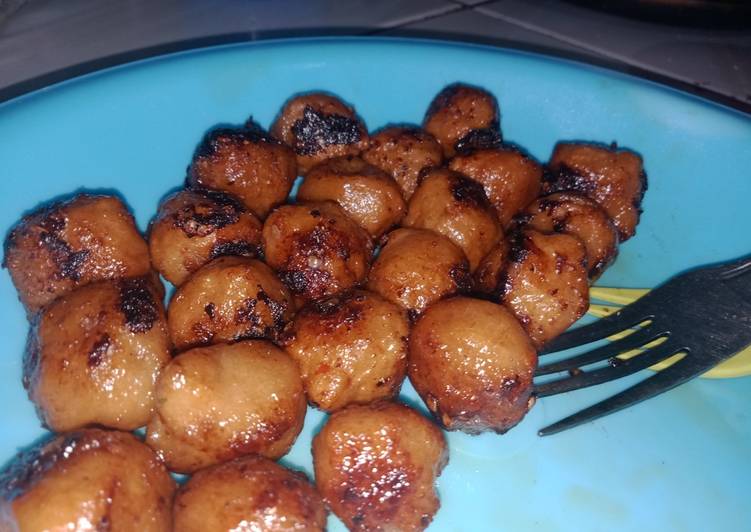 Recipe: Delicious Pentol bakar teflon pedas ala Ika😋