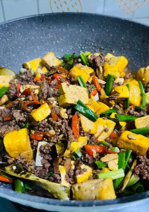 Foto resep Tumis tahu mix daging giling