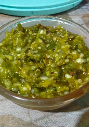 Foto resep Sambal ijo (hijau) ala masakan Padang