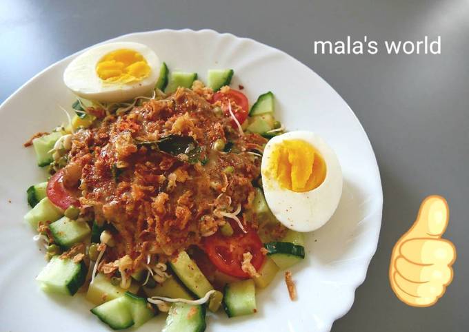 Gado-Gado Sayuran Tanpa Tahu Tempe