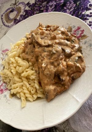 Rókagombás pörkölt recept fotója
