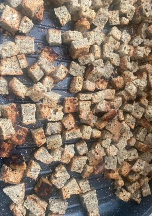 Una foto de Croutons keto de girasol 🌻