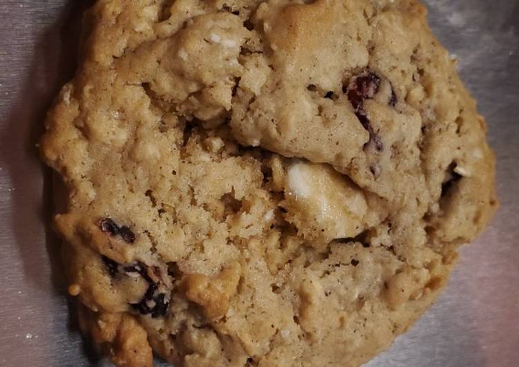 Step-by-Step Guide to Prepare Quick My White Chocolate Cranberry Oatmeal Cookies