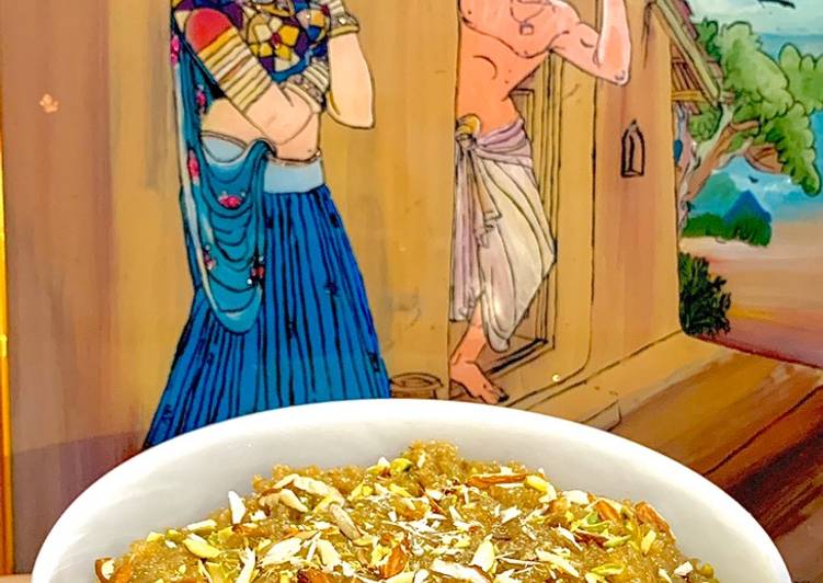 Recipe of Favorite Nishaaste ka Halwa (Soaked Whole wheat flour Sheera)