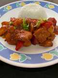 Cerdo agridulce (sweet and sour)