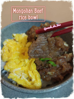 Foto resep Mongolian Beef Rice Bowl
